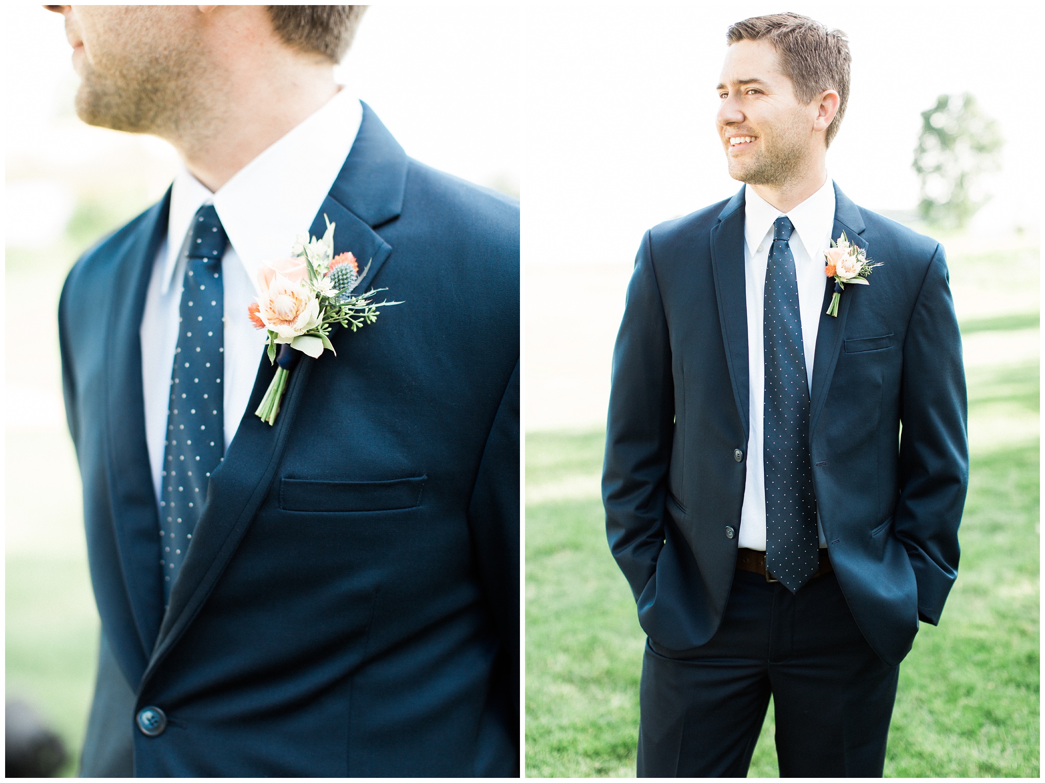 navy blue groom
